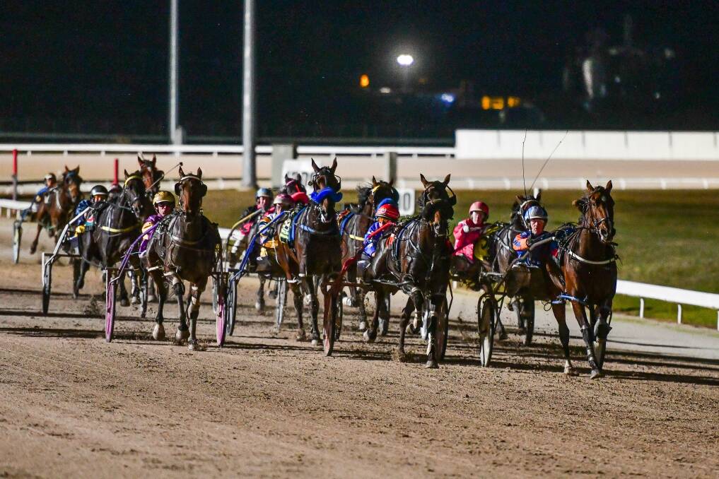 TARGET: Franco Tristan on his way to victory in the 2019 Easter Cup at Mowbray. Tasracing is striving for more Saturday night harness meetings on Sky 1. Picture: Scott Gelston
