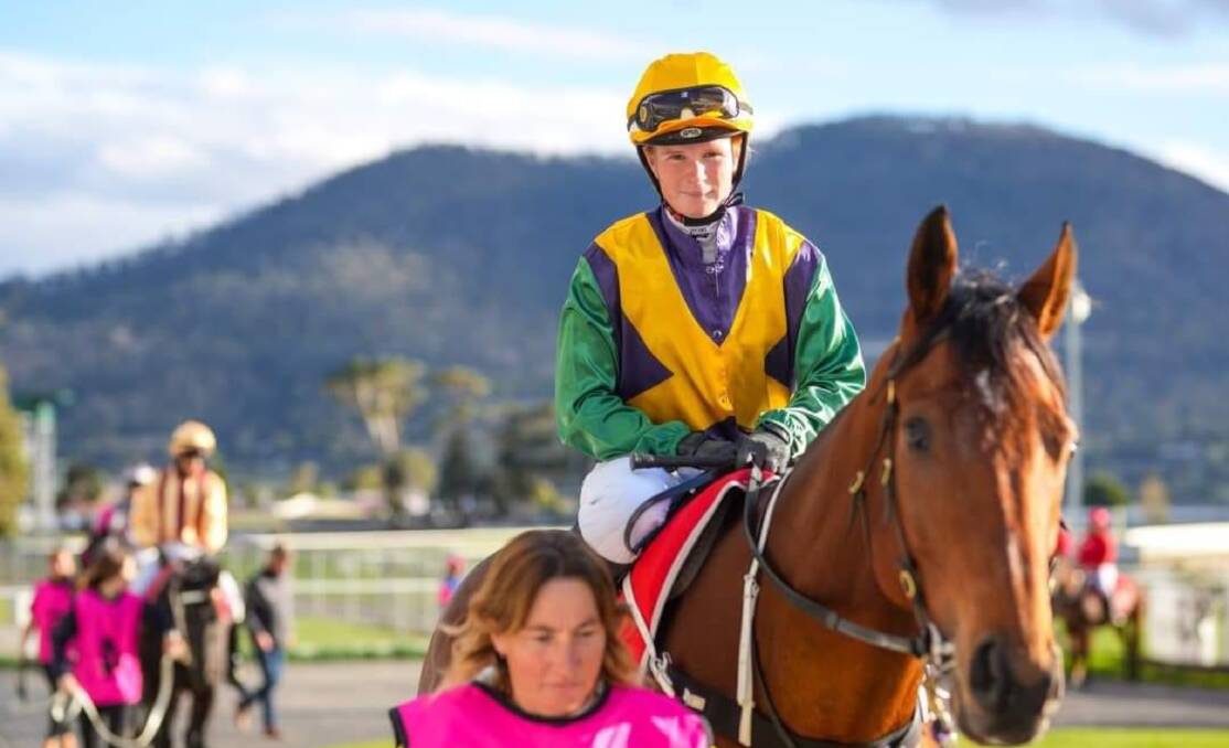 Apprentice Catherine Van Munster rode her first winner at only her fifth ride at Elwick on Sunday. Picture Facebook