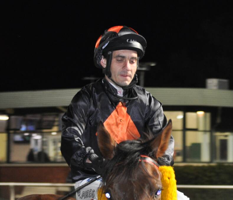 David Pires has been narrowly beaten at his first ride since being sidelined for 21 months by injury.