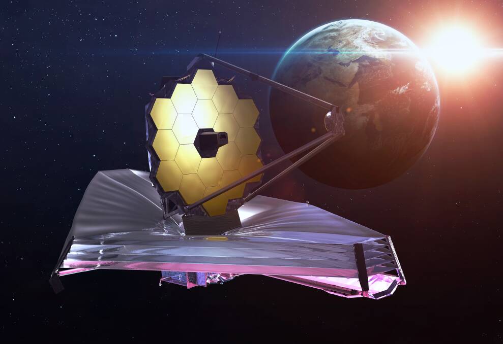 An impression of the James Webb Space Telescope. Picture: Shutterstock