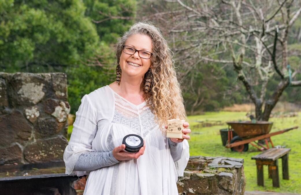 Owner of Botanical Bath Co Megan Richardson excited about the future of her business. Picture: Phillip Biggs