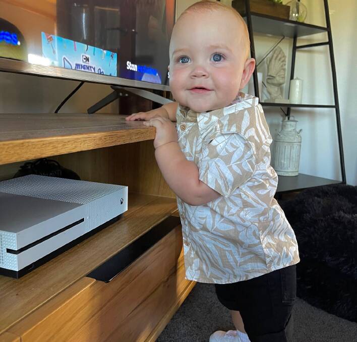 14-month-old Xander Carr will undergo surgery to assist in his kidney function. Picture: Supplied 