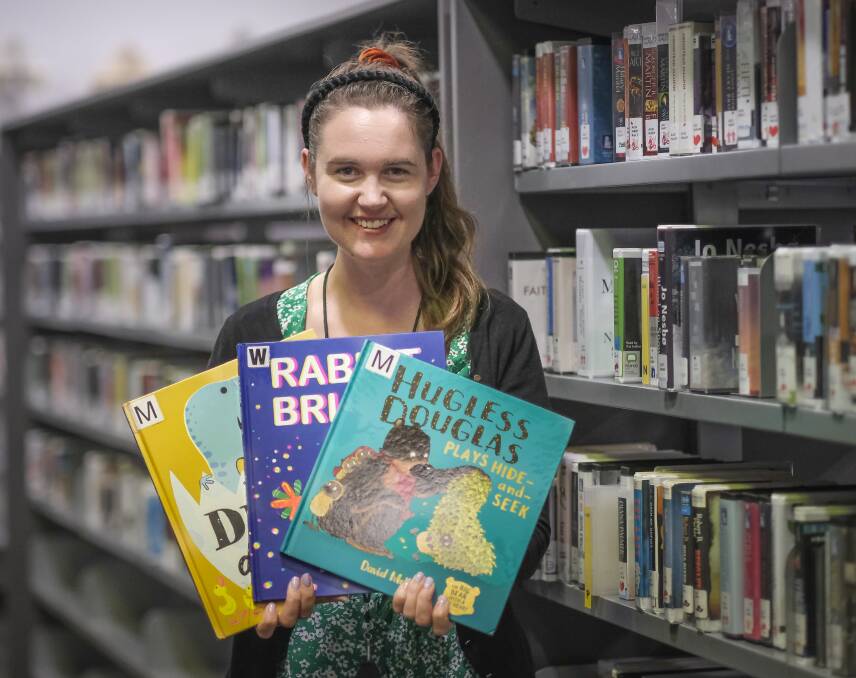 Launceston Library service officer Alice Imlach excited to see stories come to life with new live performance program. Picture: Craig George