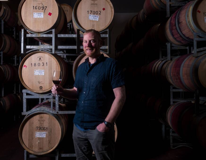 Tamar Ridge's head winemaker Tom Wallace. Picture: Phillip Biggs