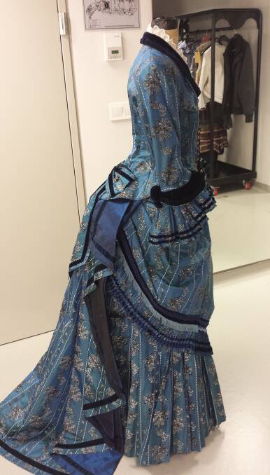 Phillips' work featured in the Phantom of the Opera stage production. Pictured is the second managers dress for Christine. 