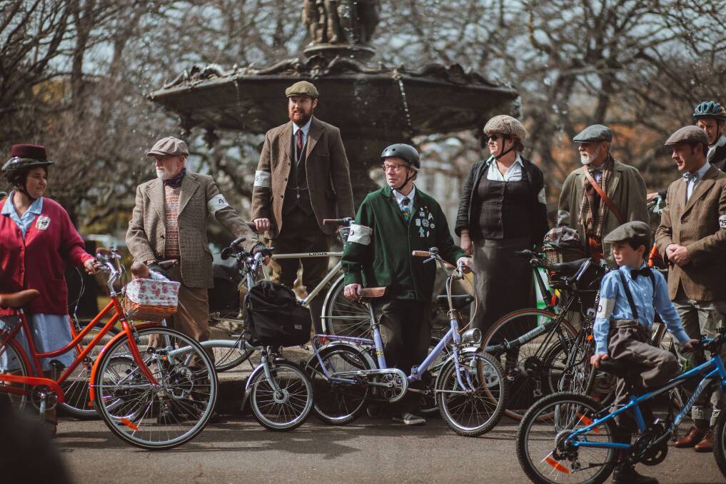 The Launceston community enjoys the 2018 Tweed Ride. Picture: Lusy Productions