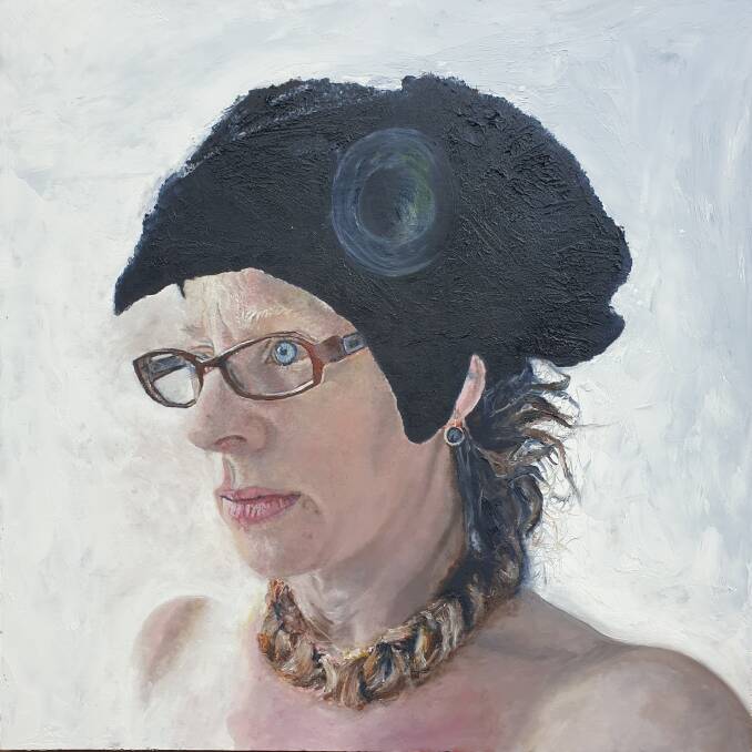 The painting of Tara Badcock by Susannah Curtis who is an Archibald Prize finalist. Picture: supplied