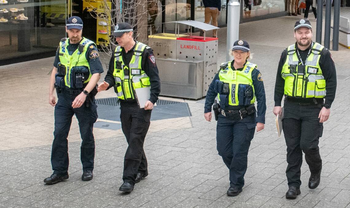 Police will be making sure AFL celebrations do not get out of hand on the weekend. Picture: Paul Scambler 