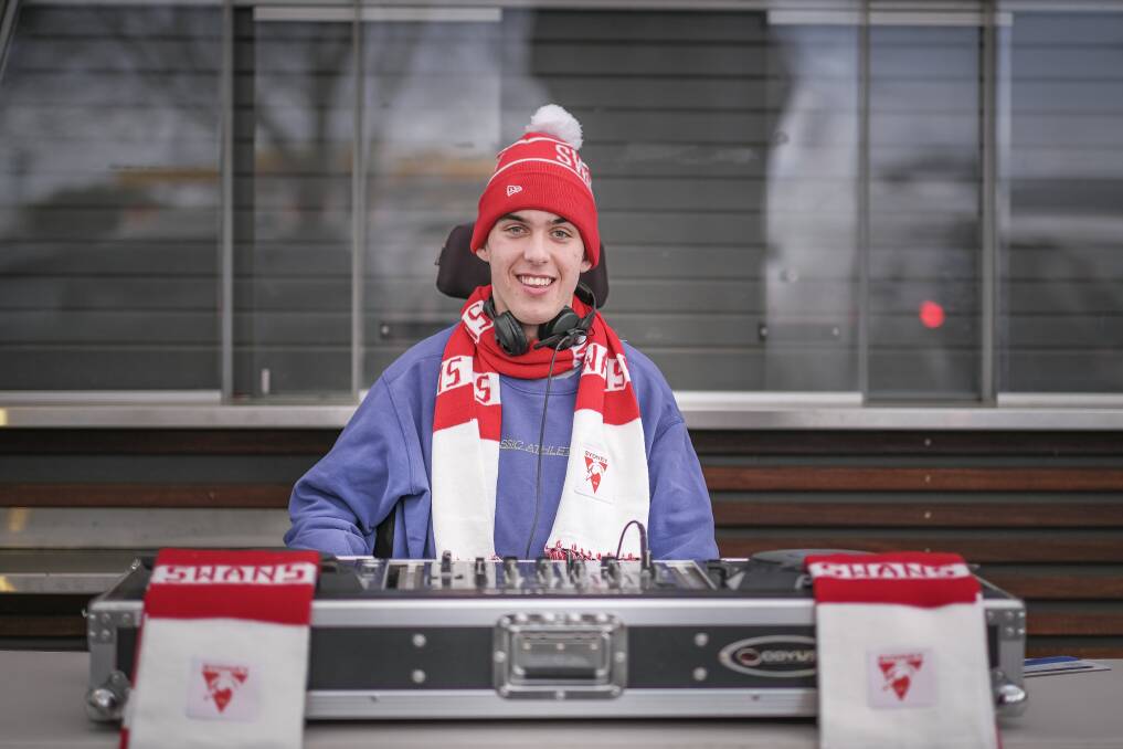DJ Will Scott will keep fans entertained at the AFL. Pictures: Craig George