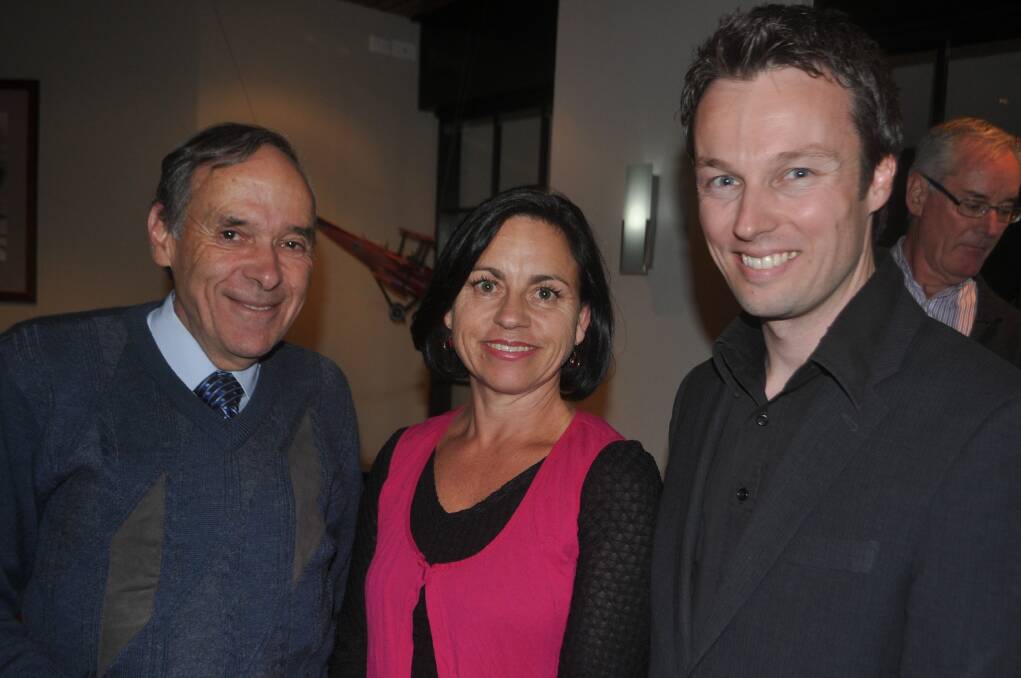 Craig Arnold with Gina McKenzie and Cayden Richards, all of Launceston. Picture: File 