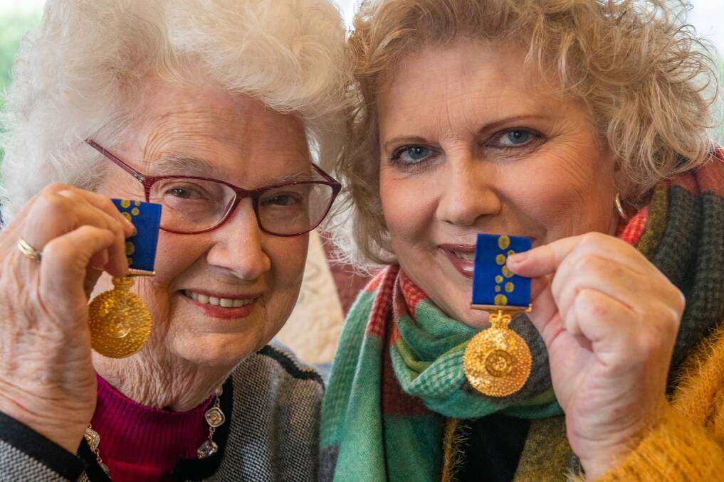 Lexie Young and her daughter Merrilyn, of Deloraine, have both received an OAM and volunteered for much of their lives. Picture: Paul Scambler