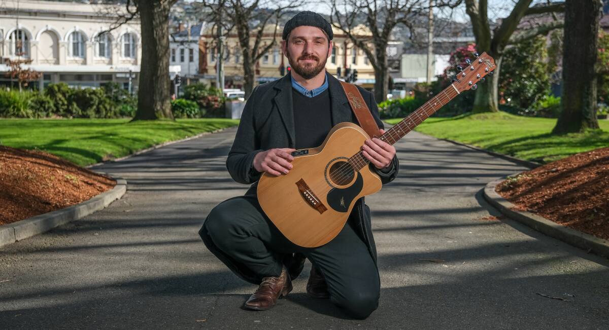 Musician Tom Fowkes ready for Junction Arts Festival. Picture: Craig George 