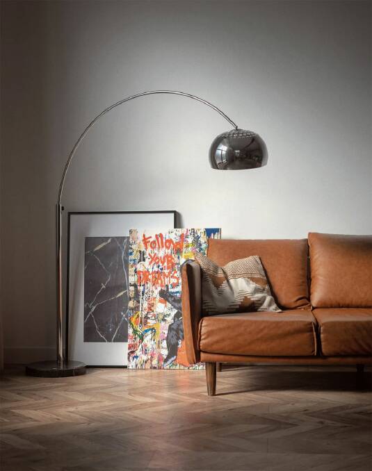 Floor lamps are transformational art pieces as well as gorgeous lights. Picture: Supplied