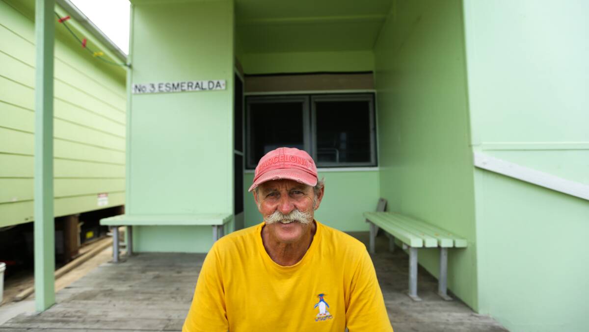  Broughton Island Conservation Society Inc President Jeff Pettifer outside the hut his father bought. Picture: Jonathan Carroll
