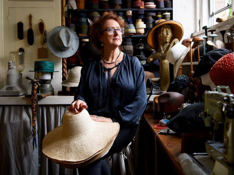 Rosie Boylan's decades-long millinery career is driven by passion and has earnt her an honour. (Bianca De Marchi/AAP PHOTOS)