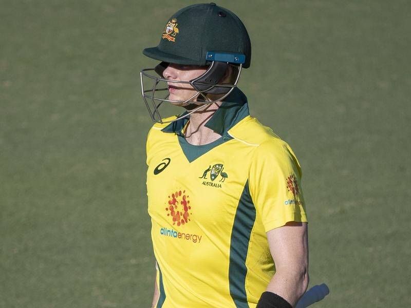 Steve Smith is back amongst it after playing in Australia's practice match against New Zealand.