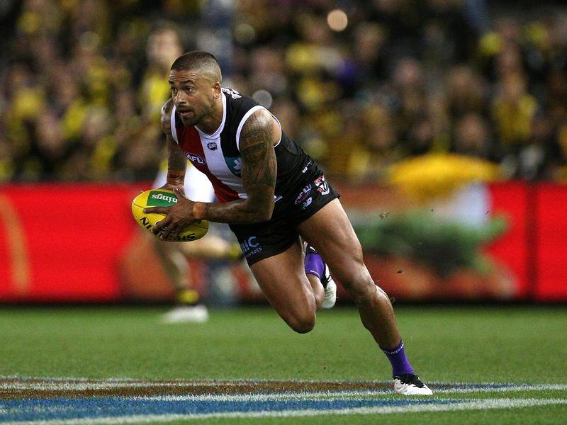 Bradley Hill, in action here against Richmond, has been given a vote of confidence by Saints' coach.