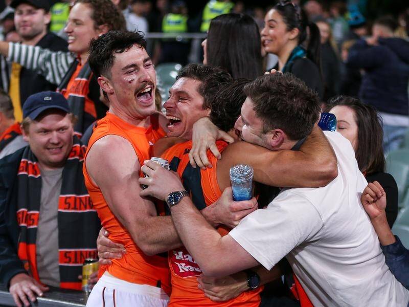 GWS say they will embrace the prospect of a 90,000-strong AFL preliminary final crowd at the MCG. (Matt Turner/AAP PHOTOS)