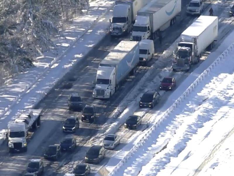 Motorists were stranded for hours in freezing conditions on Interstate 95 in Virginia.