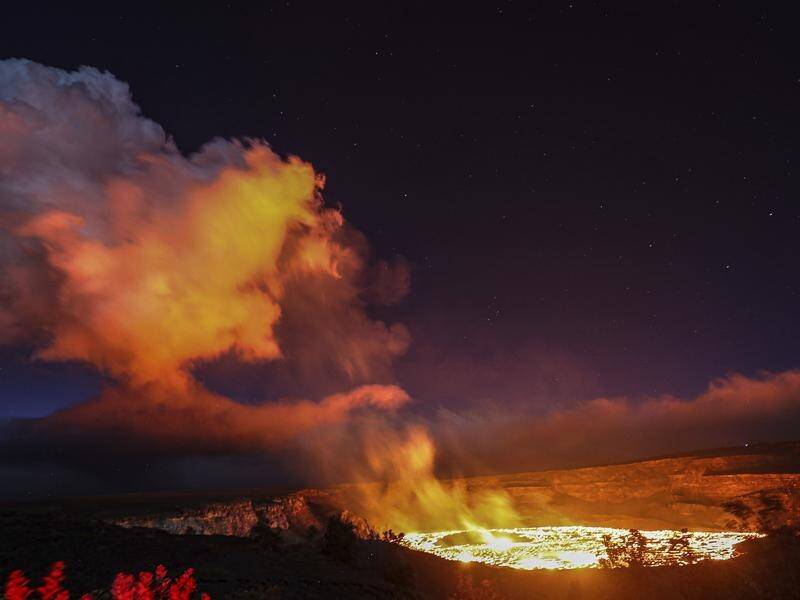 Kilauea, Hawaii's most active volcano, is providing a spectacle as it erupts again. (AP PHOTO)