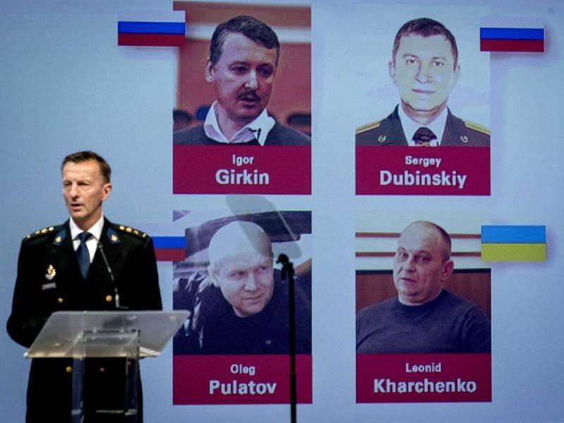 Russians Igor Girkin, Sergey Dubinsky and Oleg Pulatov and Ukrainian Leonid Kharchenko were charged.