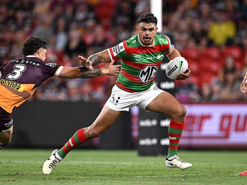 Latrell Mitchell raised eyebrows with his comments after Souths were beaten by Brisbane. (Dave Hunt/AAP PHOTOS)
