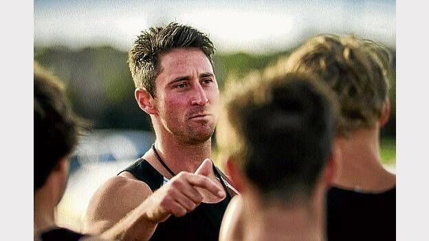 Western Storm coach Mitch Hills calls the shots at training. Pictures: PHILLIP BIGGS.