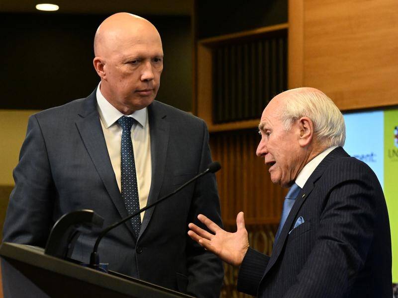 John Howard says Peter Dutton brings "capacity, grit and determination" to the Liberal leadership.