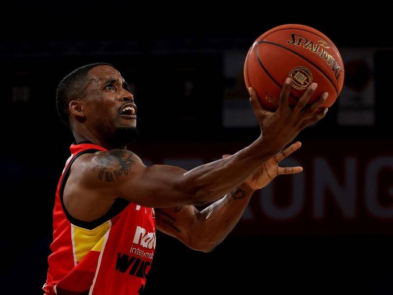 Bryce Cotton is an injury concern for the Perth Wildcats after taking a knock against the Hawks. (Richard Wainwright/AAP PHOTOS)