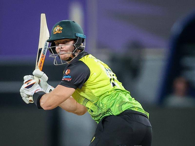 Steve Smith's place in Australia's T20 XI has been queried but captain Aaron Finch has backed him.