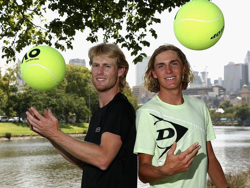 Luke Saville and Max Purcell have been beaten in straight sets in the Australian Open doubles final.