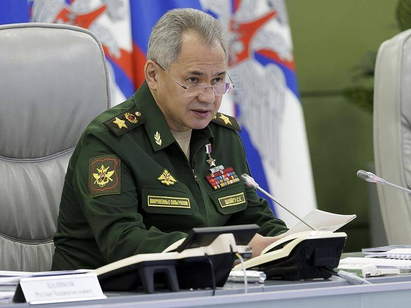 Russian Minister Sergei Shoigu says volunteers should not be turned away without a serious reason. (AP PHOTO)