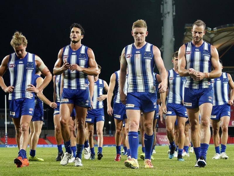 North Melbourne managed just three AFL wins in the 2020 season.