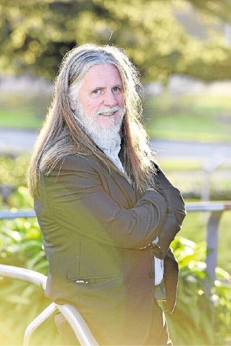 Artist George Gittoes in Launceston as part of Community Festival for Peace. Picture: BRODIE WEEDING