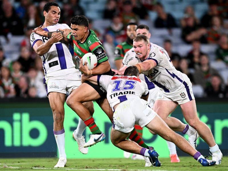South Sydney want to see magic from a barnstorming Latrell Mitchell earlier in games. (Dan Himbrechts/AAP PHOTOS)