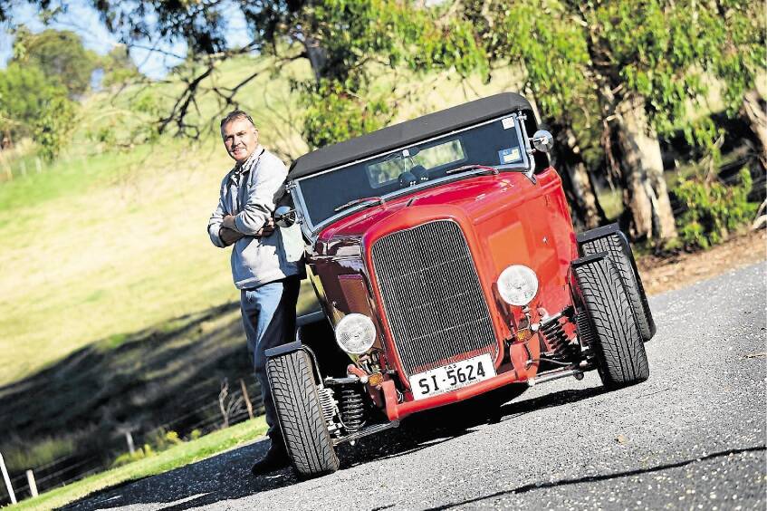 PIC: PAUL SCAMBLER and REPORT: Corey MARTINSunday Wheelnuts: Penguin.Tony Dick of Penguin, and his 1932 Ford Roadster