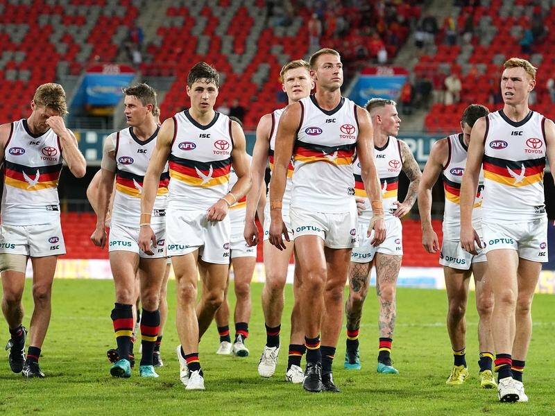 Adelaide AFL players are in a world of hurt after a Gold Coast hiding, says coach Matthew Nicks.