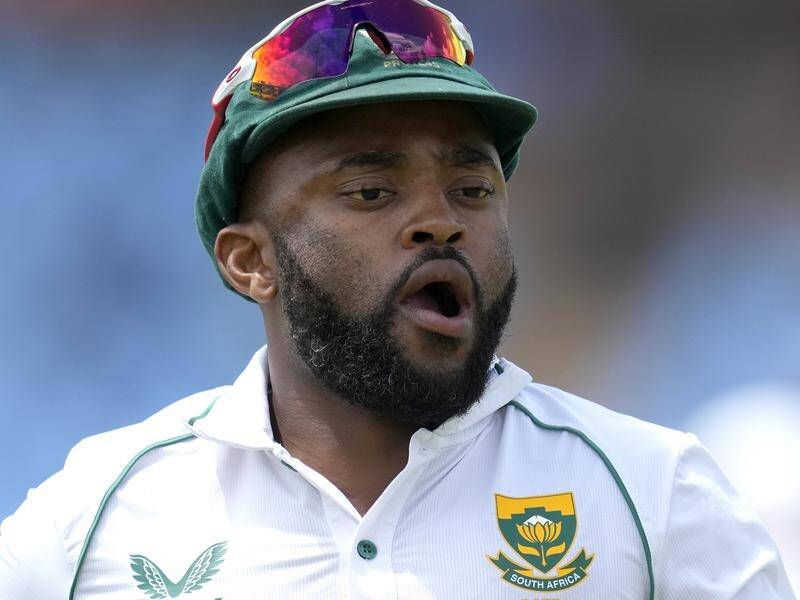 South Africa captain Temba Bavuma has led his side to an easy eight-wicket win over the Netherlands. (AP PHOTO)