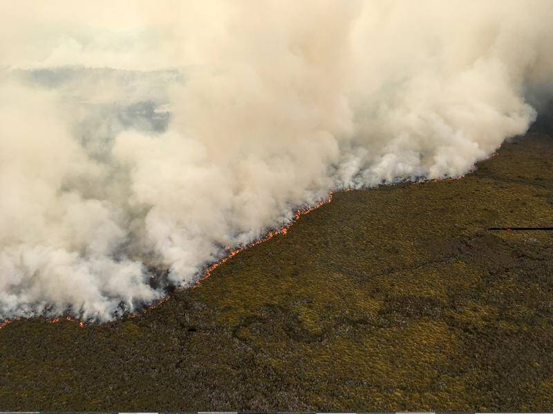 The Gell River bushfire has so far burned through about 20,000 hectares of wilderness.