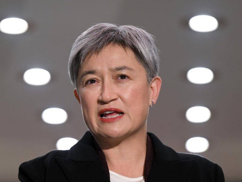Australia sees itself as being in the Indo-Pacific and being of the Indo-Pacific, Penny Wong says. (Lukas Coch/AAP PHOTOS)