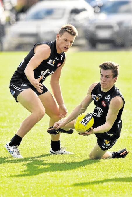 Launceston's Curtis Murfett is impressing his coach with his enthusiasm and aggression around the football.