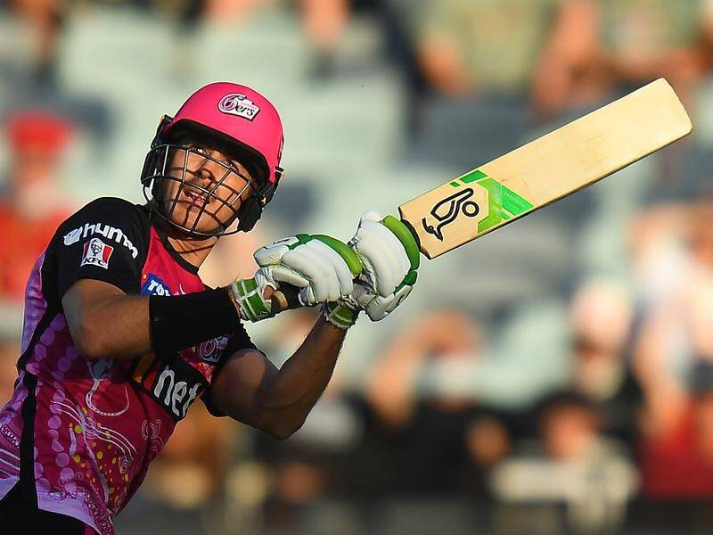 Daniel Hughes took over Steve Smith's spot and steered the Sydney Sixers to a BBL victory. (James Ross/AAP PHOTOS)
