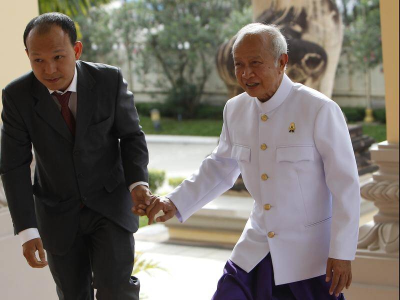 Prince Norodom Ranariddh (right), has been seriously injured in a car crash