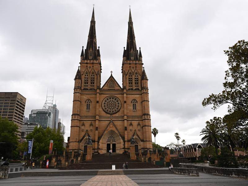 The body of Cardinal George Pell will lie in state at St Mary's Cathedral in Sydney on February 1. (Dean Lewins/AAP PHOTOS)