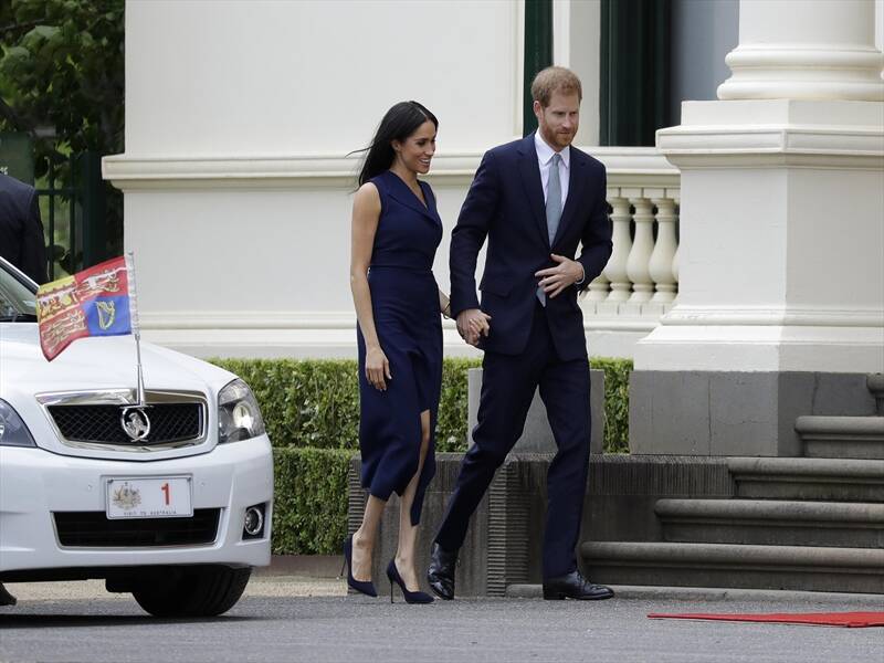 The Duke and Duchess of Sussex started their visit to Melbourne dressed to the nines.