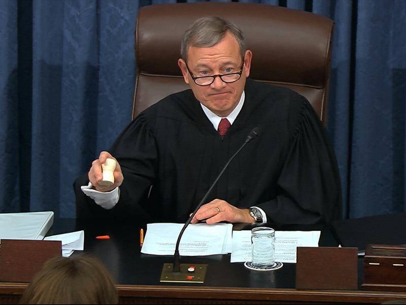 US Supreme Court Chief Justice John Roberts is presiding over Donald Trump's impeachment trial.