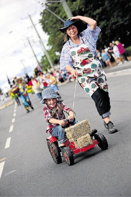 Eamon Farrell, 4, with Tracy Daly, both of Longford. Picture: PAUL SCAMBLER
