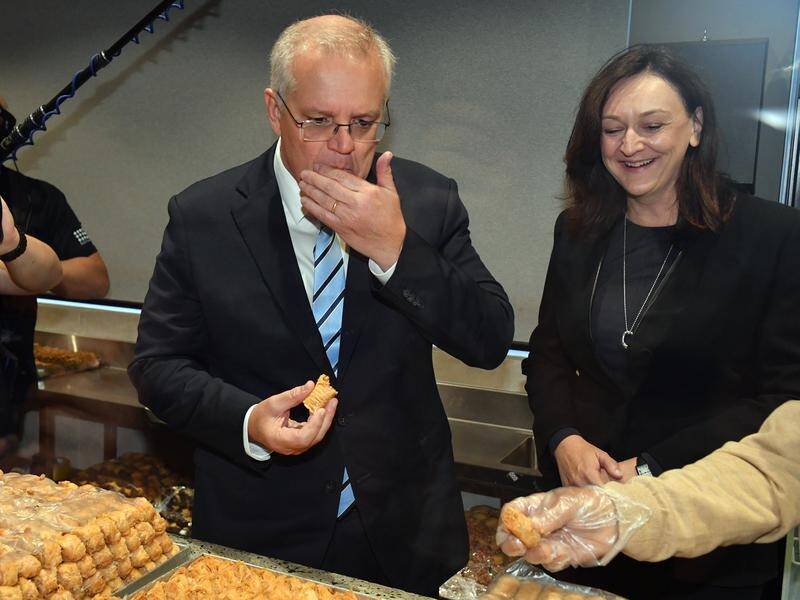 Prime Minister Scott Morrison has been campaigning in the Sydney seat of Parramatta.