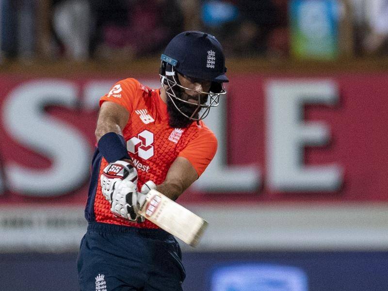 Moeen Ali whacked 39 off just 11 balls to help England to victory over South Africa.