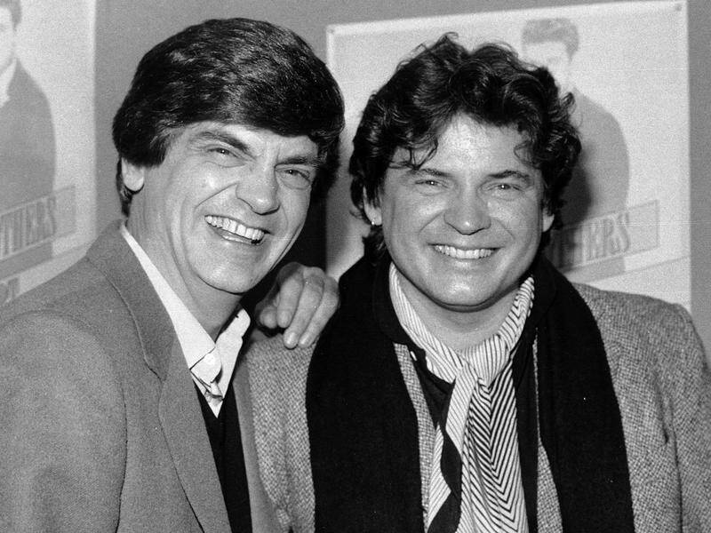Don Everly, right, has died at 84. He and his brother Phil formed the Everly Brothers in the 1950s.